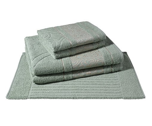 Jogo de Banho Taj Verde Kaki, green | WestwingNow