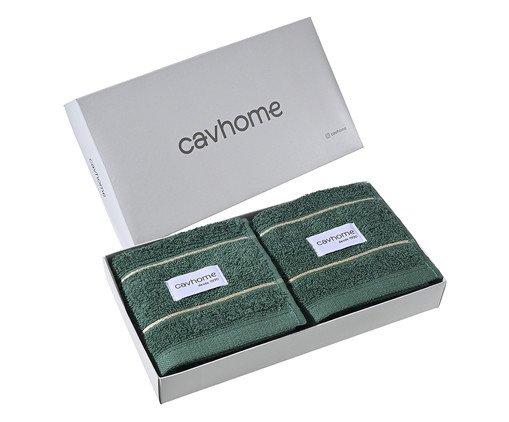 Jogo de Lavabo Flow Verde Escuro, green | WestwingNow