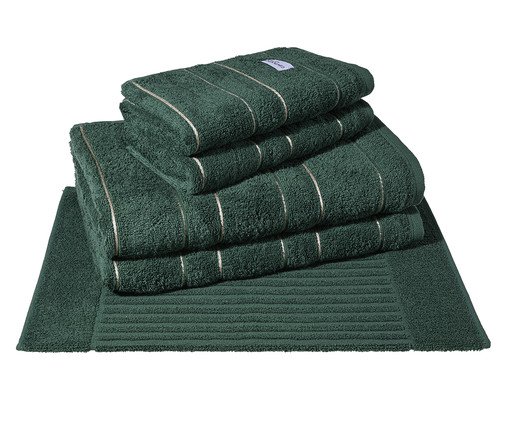 Jogo de Banho Flow Verde Escuro, green | WestwingNow