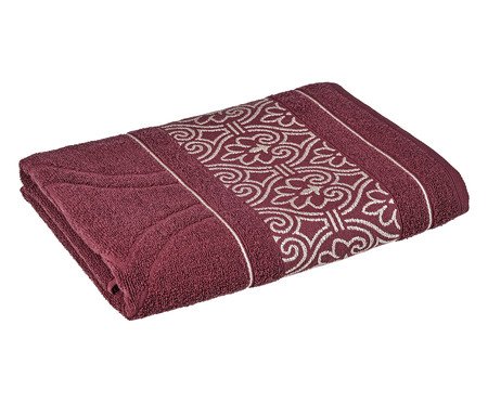 Toalha De Rosto Taj Borgonha | Westwing