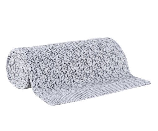 Manta Tricot Max Cinza, grey | WestwingNow