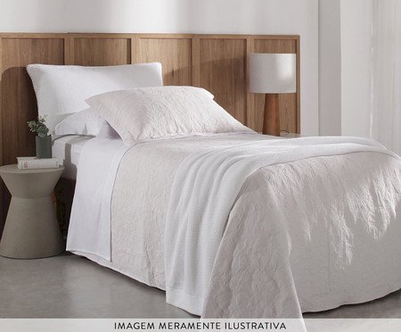 Jogo de Cobre-Leito Hanna Jacquard Rosa | Westwing