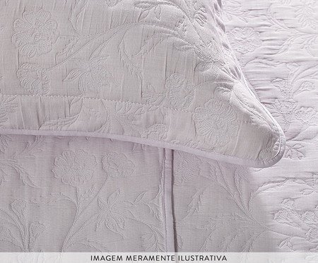 Jogo de Cobre-Leito Hanna Jacquard Rosa | Westwing