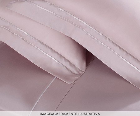 Jogo de Lençol Sublime Rosa Rosa | Westwing
