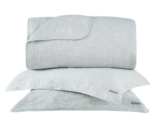 Jogo de Cobre-Leito Hanna Jacquard Verde, green | WestwingNow