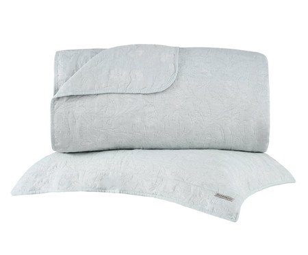 Jogo de Cobre-Leito Hanna Jacquard Verde | Westwing