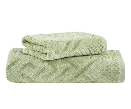 Jogo de Toalhas Geo Banho Verde, green | WestwingNow