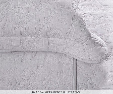 Jogo de Cobre-Leito Hanna Jacquard Cinza | Westwing