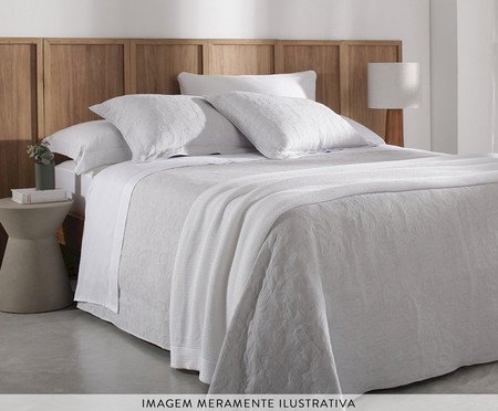 Jogo de Cobre-Leito Hanna Jacquard Cinza | Westwing