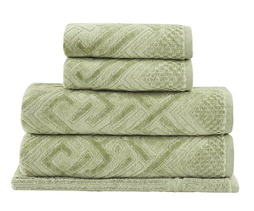 Jogo de Toalhas Geo Banho Verde, multicolor | WestwingNow