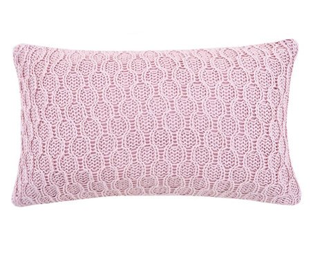 Almofada Tricot Max Rosa - 30X50cm | Westwing