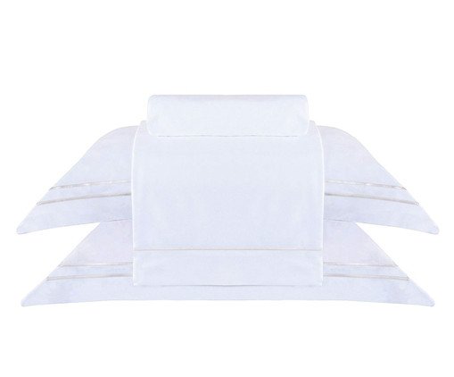 Jogo de Lençol Super Sublime Branco Pérola - Solteiro King Size, multicolor | WestwingNow