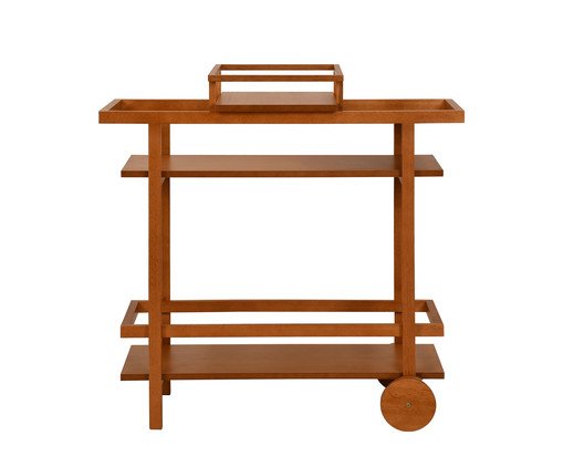 Carrinho Organizador Creedon Pequeno, wood pattern | WestwingNow