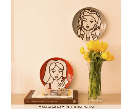 Prato Decorativo de Parede Menina Dani | Westwing