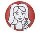 Prato Decorativo de Parede Menina Dani, Vermelho | WestwingNow