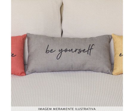 Capa de Almofada Be Yourself Cinza | Westwing