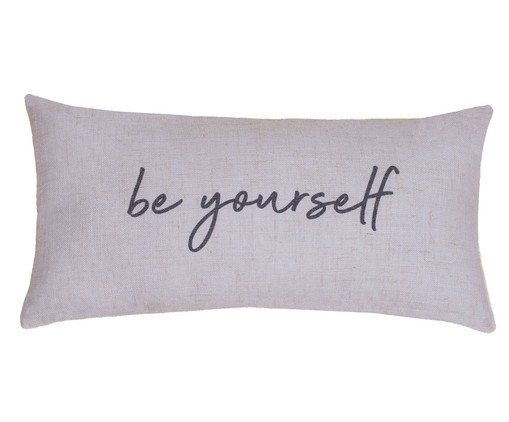 Capa de Almofada Be Yourself Cinza, Cinza | WestwingNow