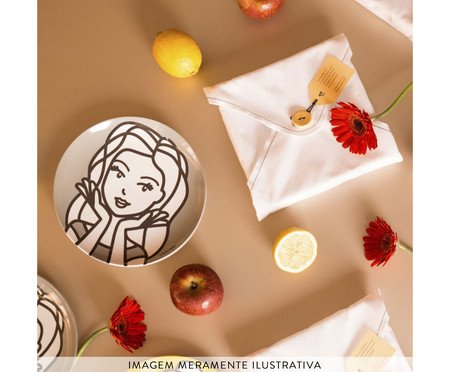 Prato Decorativo de Parede Menina Bia | Westwing