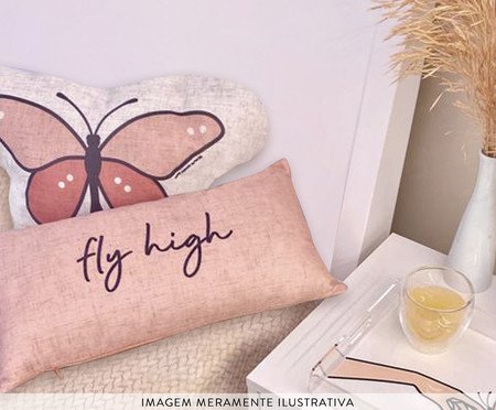 Almofada Borboleta Rosé | Westwing