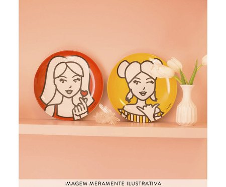 Prato Decorativo de Parede Menina Julia | Westwing