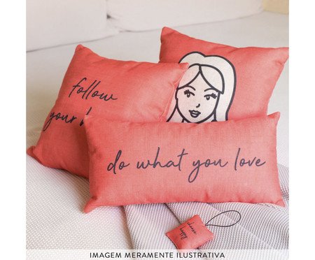 Capa para Almofada do What You Love Vermelha | Westwing