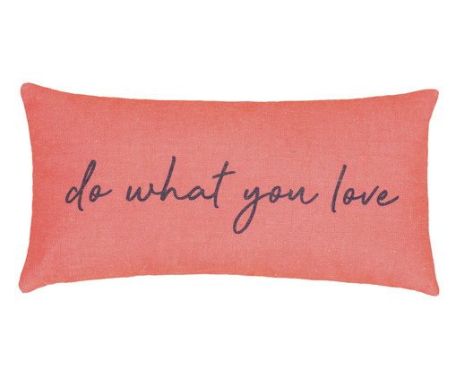 Capa para Almofada do What You Love Vermelha, Vermelho | WestwingNow