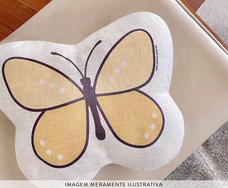 Almofada Borboleta Amarela | Westwing