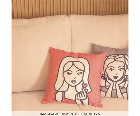 Capa de Almofada Menina Dani Vermelha | Westwing