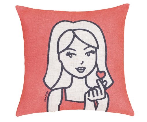 Capa de Almofada Menina Dani Vermelha, Vermelho | WestwingNow