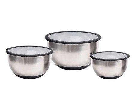 Jogo de Bowls em Inox Kenya | Westwing