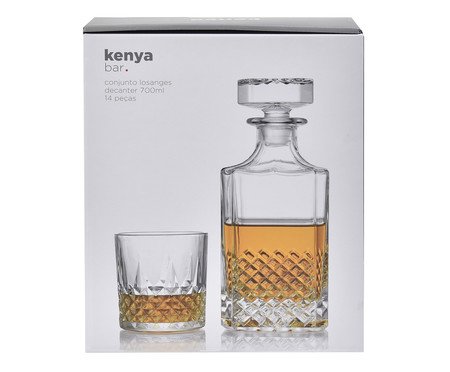 Jogo para Whisky Losanges Kenya | Westwing