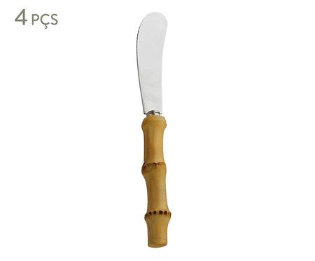 Jogo de Espátulas para Patê Bamboo Natural Kenya | Westwing
