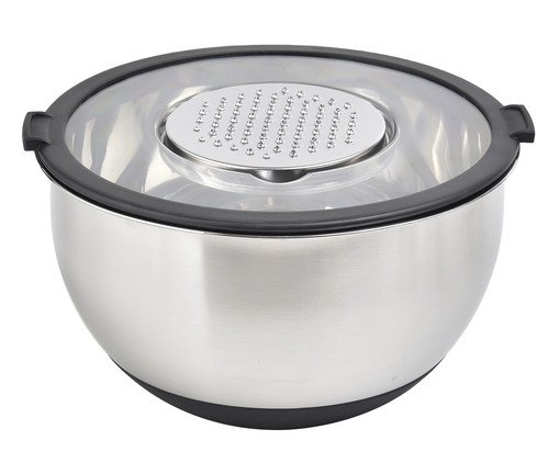 Jogo de Bowl com Raladores Kenya, silver or metallic | WestwingNow