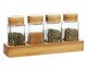 Jogo de Porta Condimento com Suporte Bambu Kenya, transparent | WestwingNow