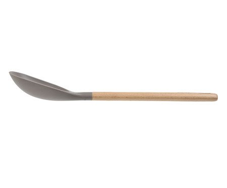 Colher de Silicone e Madeira para Arroz Kenya Cinza | Westwing
