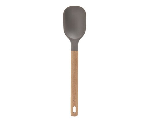 Colher de Silicone e Madeira para Arroz Kenya Cinza, grey | WestwingNow