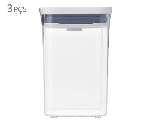 Jogo de Potes Trio Basic, transparent | WestwingNow