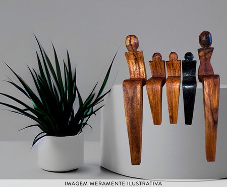 Escultura Bonecos de Família Mulher Grande | Westwing