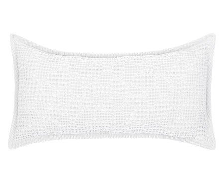 Capa de Almofada Jacquard Favo Branco | Westwing