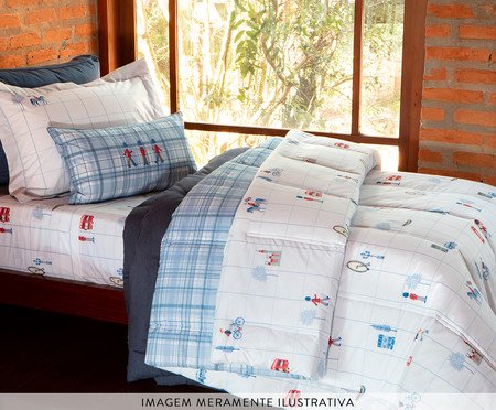 Jogo de Edredom Summer Comforter Mini London | Westwing