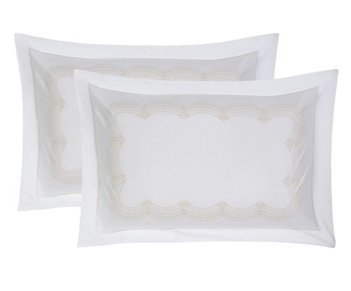 Jogo de Fronhas Windsor Branco, multicolor | WestwingNow