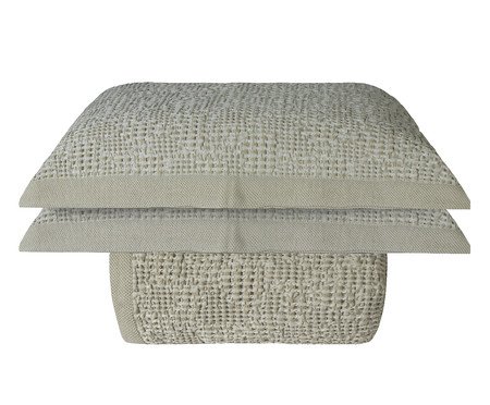 Jogo de Cobre-Leito Jacquard Linen Favo | Westwing