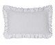 Capa de Almofada Jacquard Babado Branco, multicolor | WestwingNow