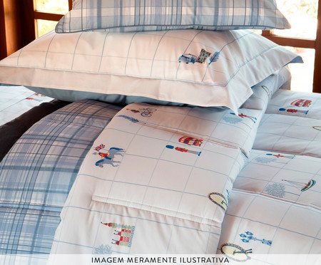 Capa de Almofada Bordada Mini London | Westwing