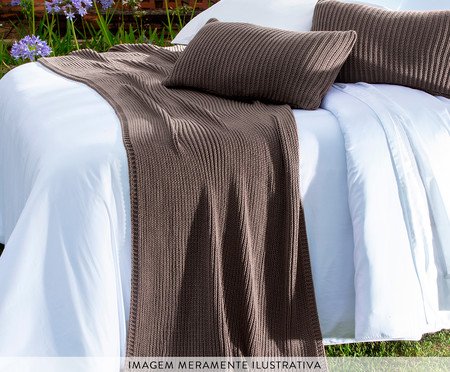 Capa de Almofada Texture Marrom Mocha | Westwing