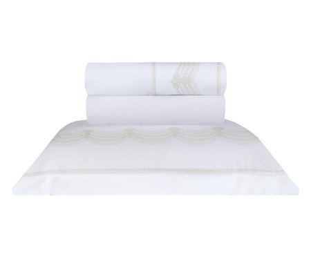 Jogo de Lençol Windsor Branco | Westwing
