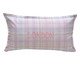 Capa de Almofada Bordada Xadrez London Rosa, multicolor | WestwingNow