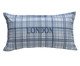 Capa de Almofada Bordada Xadrez London Azul, multicolor | WestwingNow