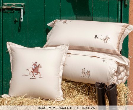 Capa de Almofada Bordada Polo | Westwing