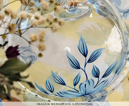 Porta Queijo Floral Azul | Westwing